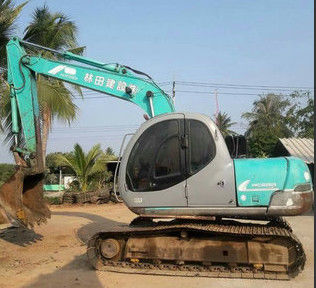 0.5M3 Kova 12T Ağırlık 2006 Yılı SK120-5 Kullanılmış Kobelco Ekskavatör Tedarikçi