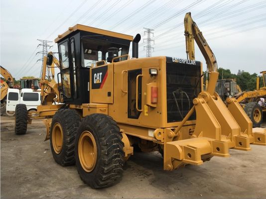 123KW 2000rpm Power Caterpillar 12H Kullanılmış Yol Greyder Tedarikçi