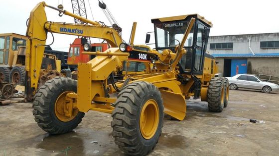 7.2L Deplasman 17510kg Caterpillar 140K Kullanılmış Motorlu Greyder Tedarikçi