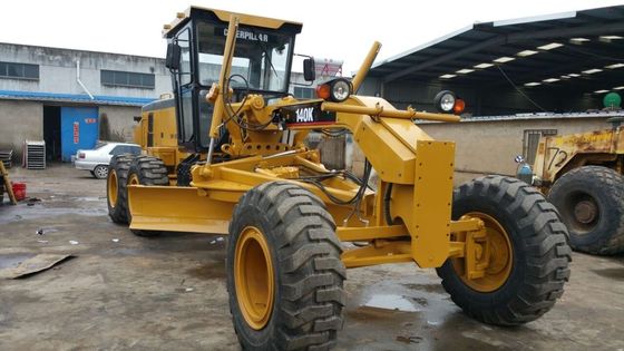 7.2L Deplasman 17510kg Caterpillar 140K Kullanılmış Motorlu Greyder Tedarikçi