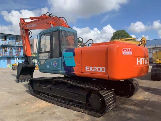 Çalışma Saatleri 4074h 0.8cbm EX200-3 Kullanılmış Hitachi Ekskavatör 0